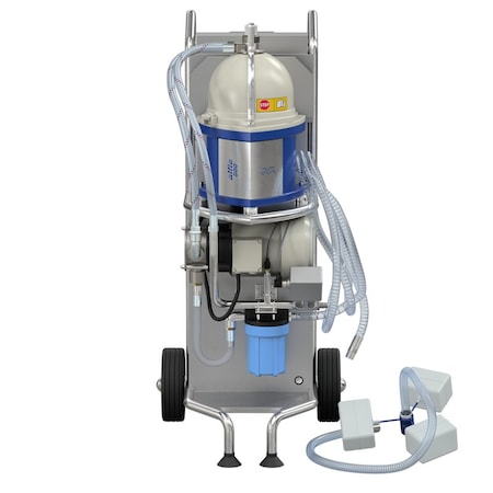 Alfa Laval Cleaning system for removal of tramp oil and particulate from metalworking and wash fluids, 2.2 GPM Alfie 500 with Floating Suction Device